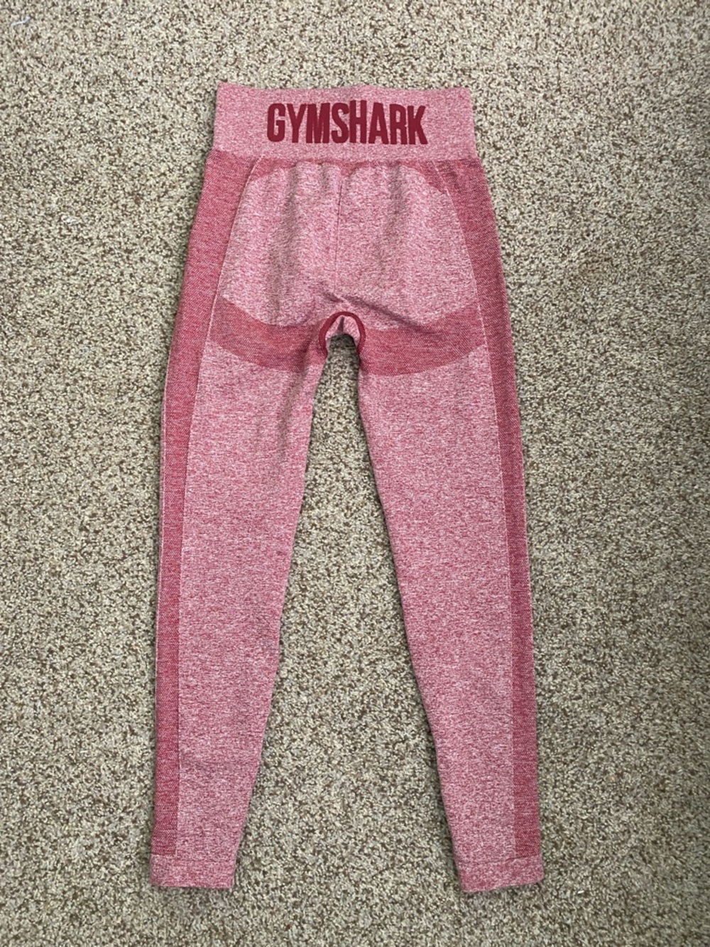 Gymshark Pink Ombre Seamless Leggings with High Waist Logo